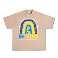 Burro be kind down syndrome awareness blue ribbon rainbow march 21 t shirt Urban Heavy Tee - linhVisuals