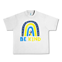 Lunar Rock be kind down syndrome awareness blue ribbon rainbow march 21 t shirt Urban Heavy Tee - linhVisuals