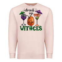 Pale Pink drink up withces halloween Premium Sweatshirt - RanaPortraitStore