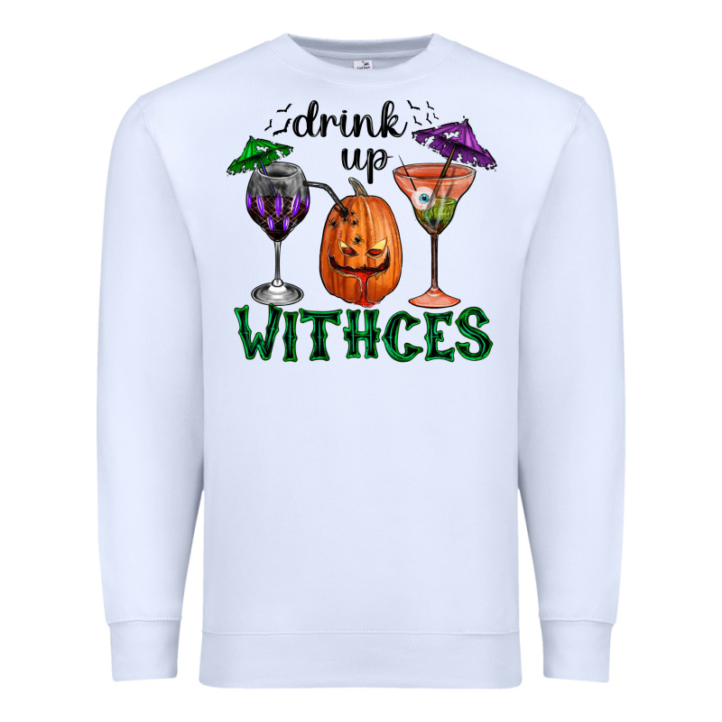 Drink Up Withces Halloween Premium Sweatshirt by RanaPortraitStore | Teevron