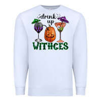 White drink up withces halloween Premium Sweatshirt - RanaPortraitStore