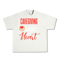 Pistachio caregiving is a work of heart caregiver gifts for men, women t shirt Urban Heavy Tee - linhVisuals