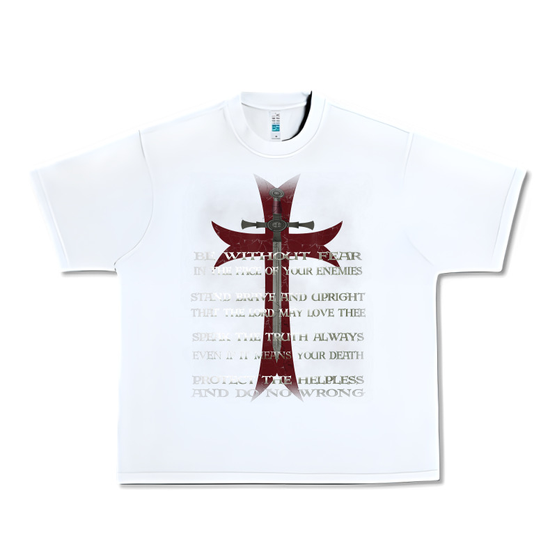 Knights Templar Crusader Cross Ring Order Be Without Fear T Shirt Urban Heavy Tee by linhVisuals | Teevron
