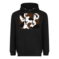 Black cowhide Heavyweight Hoodie - RanaPortraitStore