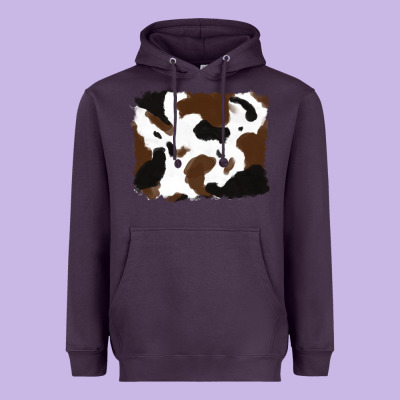 Cowhide Heavyweight Hoodie Designed By Ranaportraitstore
