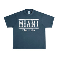 Midnight Navy miami florida souvenir t shirt Urban Heavy Tee - linhVisuals