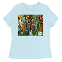 Baby Blue easter Ladies Tee - CowhideDigitalArt