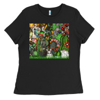 Black easter Ladies Tee - CowhideDigitalArt