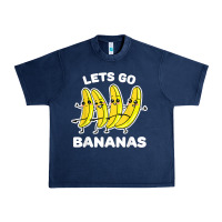 Navy lets go bananas shirt  funny fruit pun shirt  banana t shirt Urban Heavy Tee - linhVisuals
