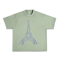 Oil Green eiffel tower with diamonds the parisian french love sign t shirt Urban Heavy Tee - linhVisuals
