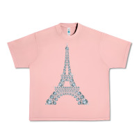 Salmon eiffel tower with diamonds the parisian french love sign t shirt Urban Heavy Tee - linhVisuals
