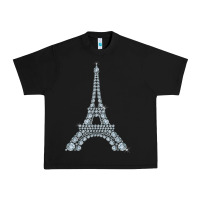 Black eiffel tower with diamonds the parisian french love sign t shirt Urban Heavy Tee - linhVisuals