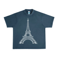 Midnight Navy eiffel tower with diamonds the parisian french love sign t shirt Urban Heavy Tee - linhVisuals
