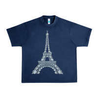 Navy eiffel tower with diamonds the parisian french love sign t shirt Urban Heavy Tee - linhVisuals