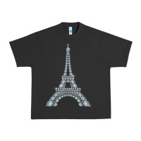 Pigment Black eiffel tower with diamonds the parisian french love sign t shirt Urban Heavy Tee - linhVisuals