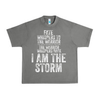Tornado fate whispers to warrior i am the storm quote gritty fighter t shirt Urban Heavy Tee - linhVisuals