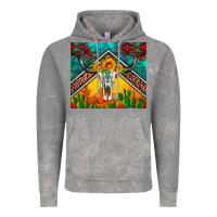 Cloud Rock western sunflowers longhorn bull skull Vintage Hoodie - Artiststas