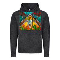 Vintage Black western sunflowers longhorn bull skull Vintage Hoodie - Artiststas
