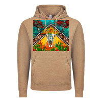 Vintage Coffee western sunflowers longhorn bull skull Vintage Hoodie - Artiststas