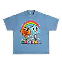 Pebble Blue cn the amazing world of gumball & darwin rainbow portrait pullover hoo Urban Heavy Tee - linhVisuals