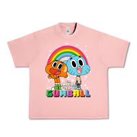 Salmon cn the amazing world of gumball & darwin rainbow portrait pullover hoo Urban Heavy Tee - linhVisuals