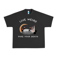 Pigment Black funny opossum possum tee live weird fake your death t shirt Urban Heavy Tee - linhVisuals