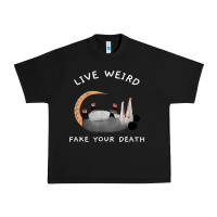 Black funny opossum possum tee live weird fake your death t shirt Urban Heavy Tee - linhVisuals
