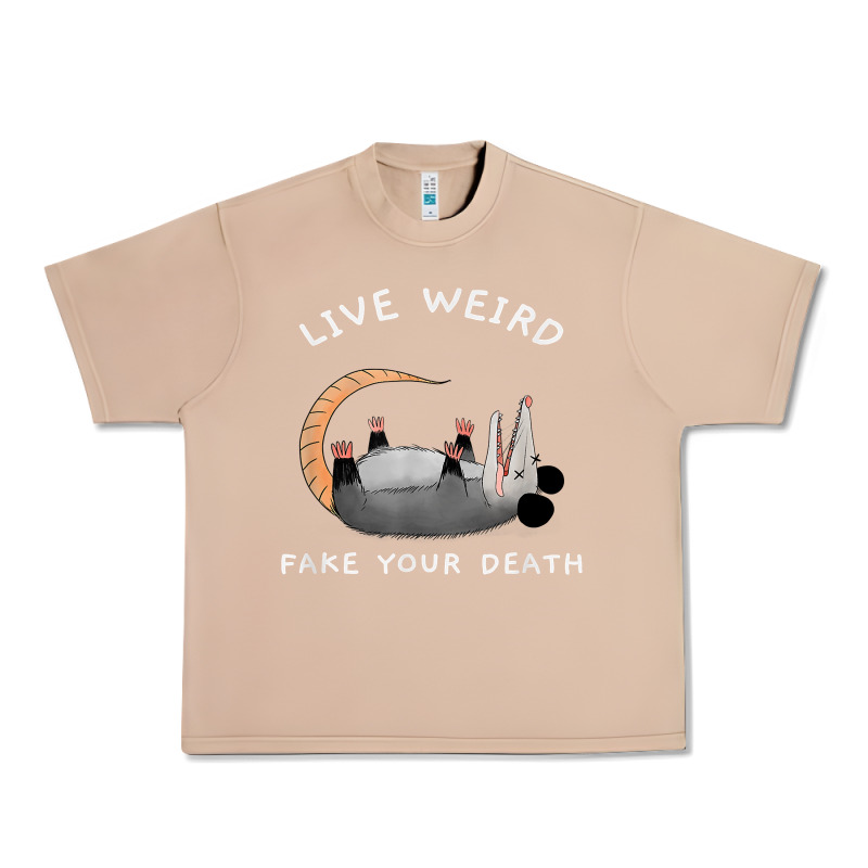 Funny Opossum Possum Tee Live Weird Fake Your Death T Shirt Urban Heavy Tee by linhVisuals | Teevron