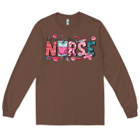 Chestnut Nurse Valentine Long Sleeve Tee - CowhideDigitalArt