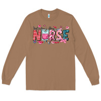 Toasted Coconut Nurse Valentine Long Sleeve Tee - CowhideDigitalArt