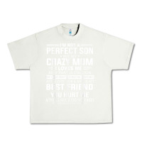 Pistachio i'm not a perfect son but my crazy mom loves me mother's day t shirt Urban Heavy Tee - linhVisuals
