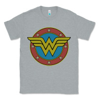 Heather Grey Wonder Woman Vintage Emblem Classic Tee - maiPhamDesign