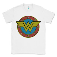 White Wonder Woman Vintage Emblem Classic Tee - maiPhamDesign