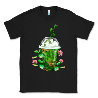 Black Western Cactus Cold Frappe Classic Tee - FaDigitalArtStudio