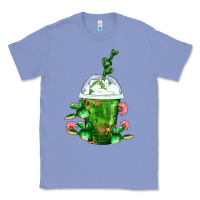 Colony Blue Western Cactus Cold Frappe Classic Tee - FaDigitalArtStudio