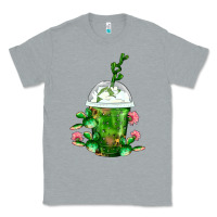 Heather Grey Western Cactus Cold Frappe Classic Tee - FaDigitalArtStudio