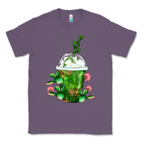 Lavender Western Cactus Cold Frappe Classic Tee - FaDigitalArtStudio