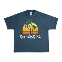 Midnight Navy retro key west t shirt florida beach shirt Urban Heavy Tee - linhVisuals