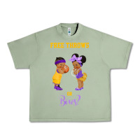 Oil Green free throws or bows basketball baby gender reveal t shirt Urban Heavy Tee - linhVisuals