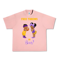 Salmon free throws or bows basketball baby gender reveal t shirt Urban Heavy Tee - linhVisuals