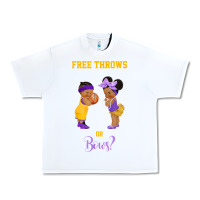 White free throws or bows basketball baby gender reveal t shirt Urban Heavy Tee - linhVisuals