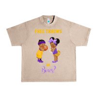 French Oak free throws or bows basketball baby gender reveal t shirt Urban Heavy Tee - linhVisuals