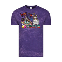 Cloud Purple Bunny mama Vintage Tee - CowhideDigitalArt