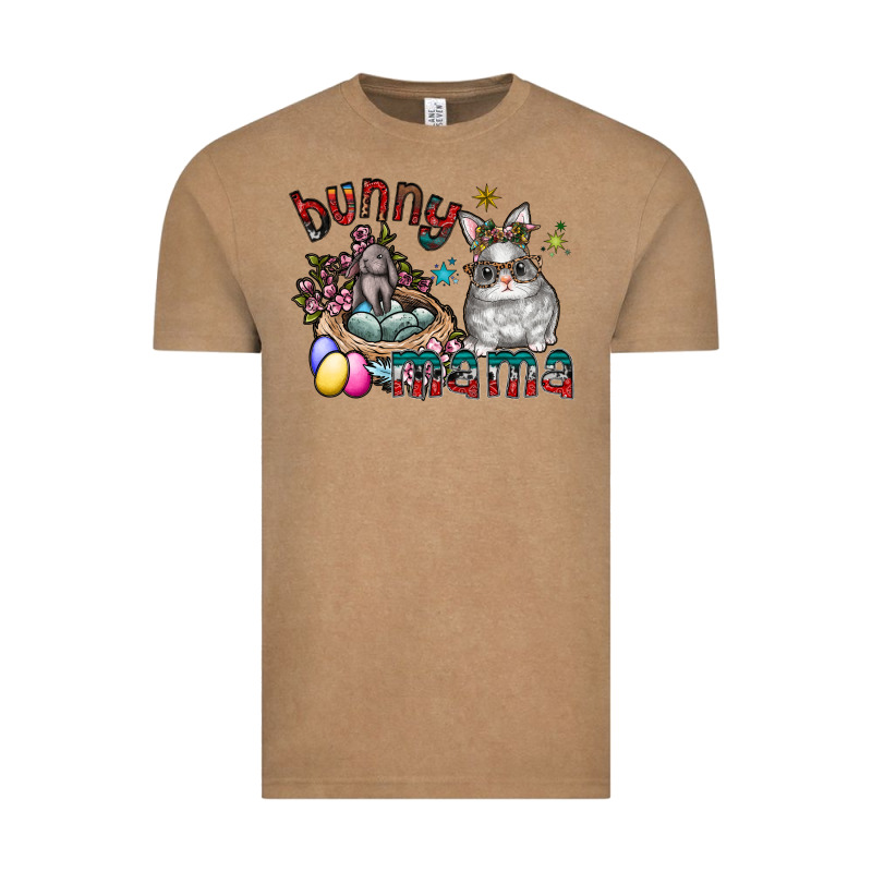Bunny Mama Vintage Tee by CowhideDigitalArt | Teevron