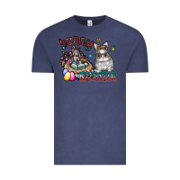 Vintage Denim Bunny mama Vintage Tee - CowhideDigitalArt
