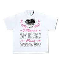 White i married my hero proud veteran wife usa military husband t shirt Urban Heavy Tee - linhVisuals