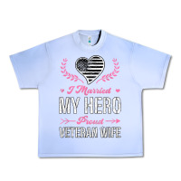 Grape Ice i married my hero proud veteran wife usa military husband t shirt Urban Heavy Tee - linhVisuals