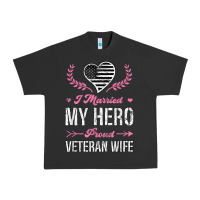 Pigment Black i married my hero proud veteran wife usa military husband t shirt Urban Heavy Tee - linhVisuals