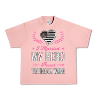 Salmon i married my hero proud veteran wife usa military husband t shirt Urban Heavy Tee - linhVisuals
