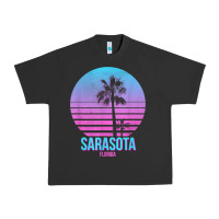 Pigment Black sarasota florida vintage retro palm tree t shirt Urban Heavy Tee - linhVisuals